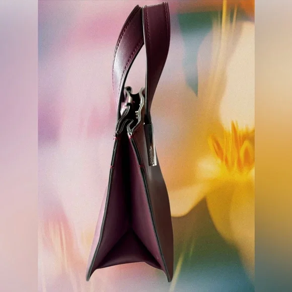 Calvin Klein Audrey Mini Bag Crossbody in Eggplant (Missing Strap) NWOT - Picture 3 of 12